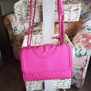 Tory Burch Fleming Matte Crazy Pink